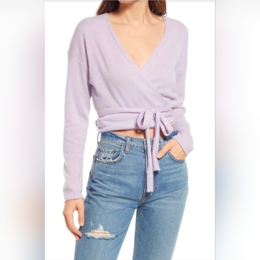 Reformation 100% Cashmere Wrap Sweater